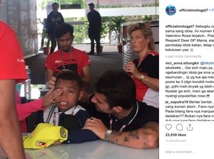Bocah NTT Peniru Komentator MotoGP Nangis Lihat Rossi Jatuh