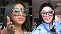Gaya Dewi Perssik di Polda, Tiru Syahrini?