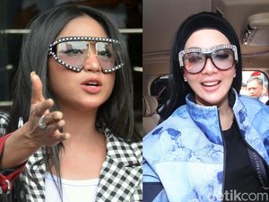 Gaya Dewi Perssik di Polda, Tiru Syahrini?