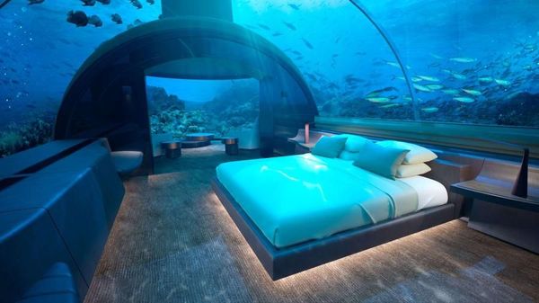 Foto: Mewahnya Hotel Bawah Laut Pertama di Dunia