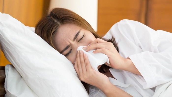 Ilustrasi flu hingga dirawat di rumah sakit. Foto: shutterstock