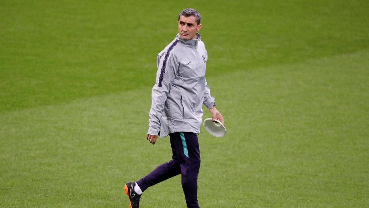 Kontrak Ernesto Valverde di Barcelona habis pada musim panas 2019 (Foto: Stefano Relladini/Reuters)