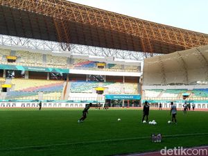 Latihan Terakhir Timnas Fokus ke Eksekusi Bola Mati