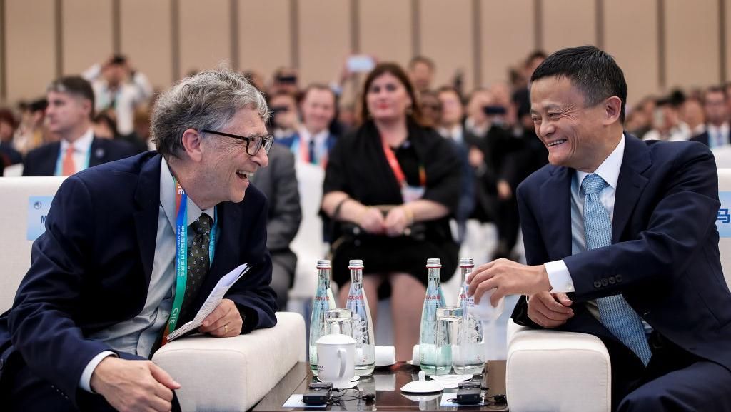 Mengintip Keakraban Bill Gates dengan Jack Ma