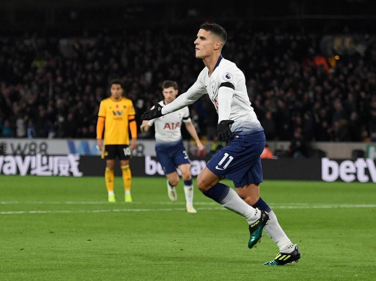 Pemain Tottenham Hotspur, Erik Lamela. (Foto: Ross Kinnaird/Getty Images)