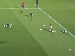 Tingkah Kocak Leroy Sane dan Sterling Saat latihan