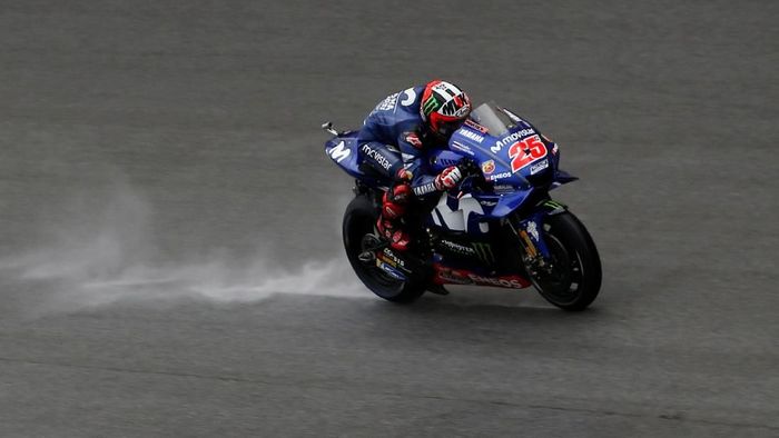 Maverick Vinales cuma bisa finis keempat di MotoGP Malaysia (Lai Seng Sin/REUTERS)