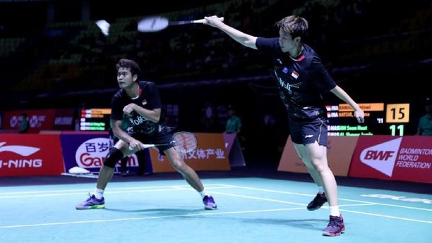 Tontowi Ahmad/Liliyana Natsir kalah di babak perempat final Fuzhou China Terbuka.