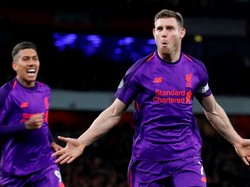 James Milner memang bukan gelandang yang identik dengan keindahan, tapi dia begitu penting untuk Liverpool. Dia mahir bermain di berbagai posisi termasuk bek kanan dan bek kiri. Meski berumur 32 tahun, Milner punya statistik mumpuni (Matthew Childs/Reuters)