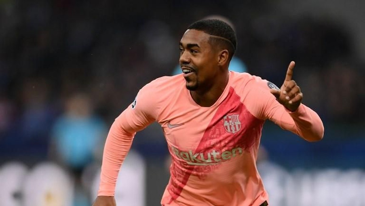 Pemain Barcelona, Malcom. (Foto: Marco Bertorello/AFP)