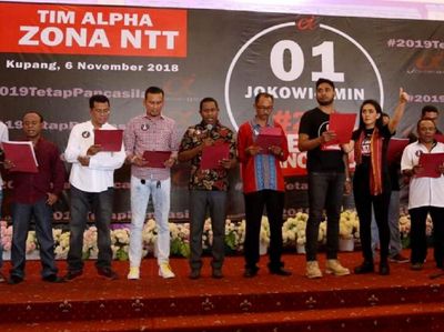 Deklarasi Tim Alpha Zona NTT Dukung Jokowi-Maruf Amin
