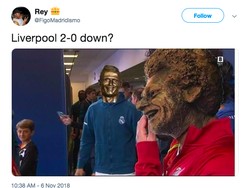 Kekalahan Liverpool menjadi bahan tertawaan banyak orang, seperti halnya patung gagal Cristiano Ronaldo dan yang terbaru milik Mohamed Salah. (Foto: Twitter)