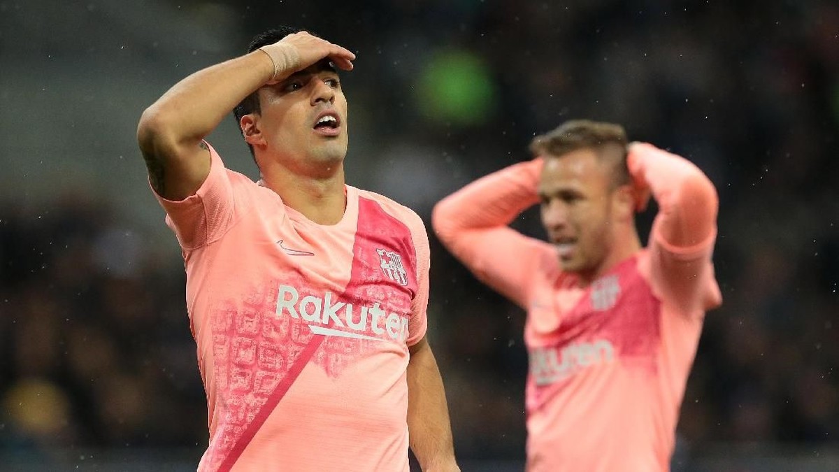Barcelona bermain imbang 1-1 dengan Inter Milan di Giuseppe Meazza. (Foto: Emilio Andreoli/Getty Images)