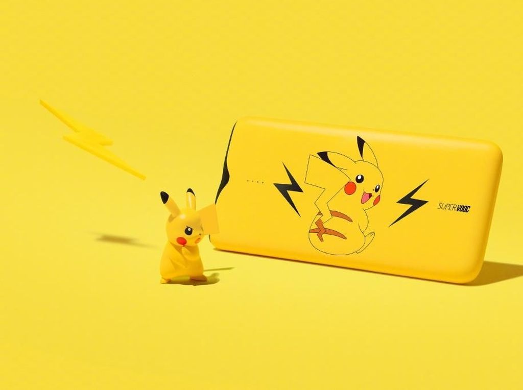 Oppo Rilis Powerbank Pikachu Berteknologi Super VOOC