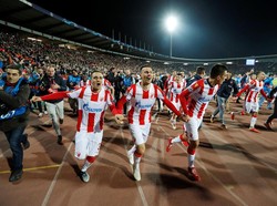 Ini jadi kemenangan bersejarah bagi Red Star. Mereka jadi klub pertama asal Serbia yang memenangi pertandingan Liga Champions (di era Liga Champions yang dimulai pada 1992). Foto: Paul Childs/Action images via Reuters
