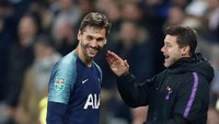 Fernando Llorente tak banyak mendapatkan kesempatan bermain di Tottenham Hotspur. Dia bisa menjadi solusi jangka pendek Madrid. Pemain Spanyol itu baru mencetak hat-trick saat Spurs menang 7-0 atas Tranmere Rovers. (Foto: Matthew Childs/Reuters)