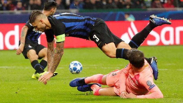 Mauro Icardi selamatkan wajah Inter dari kekalahan.