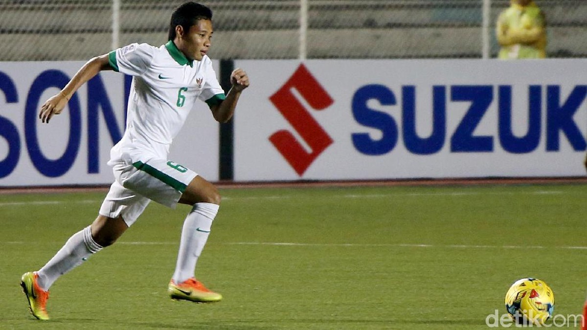 Pemain Timnas Indonesia, Evan Dimas Darmono. (Foto: Rachman Haryanto/detikcom)