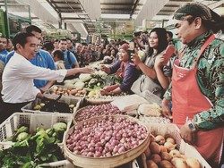 Jokowi: Harga Tempe, Bayam, Cabai di Bandar Lampung Lebih Murah