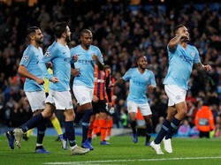 Dalam pertandingan matchday 4 Liga Champions di Etihad Stadium, Kamis (8/11/2018) dini hari WIB, Gabriel Jesus jadi bintang kemenangan City. REUTERS/Lee Smith.