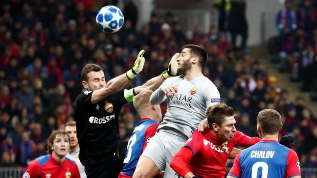 AS Roma unggul cepat berkat gol Manolas.