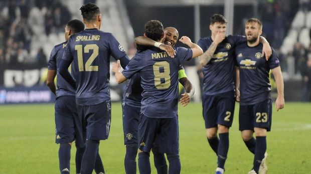 Manchester United meraih kemenangan peningkat motivasi di Stadion Allianz, tengah pekan lalu.