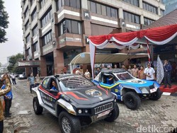 Mobil Listrik Reli Dakar Buatan Mahasiswa Tiba di Jakarta