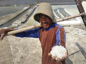 Cerita Petani, Pendapatan Berkurang Gegara Harga Garam Turun