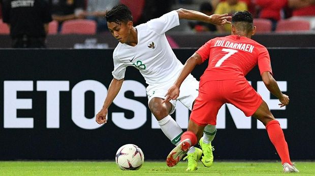 Timnas Indonesia takluk 0-1 dari Singapura di pertandingan pertama Piala AFF 2018.