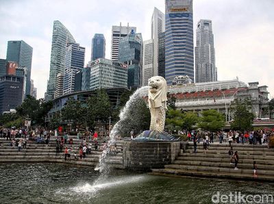 Terpesona Keindahan Merlion Park di Singapura
