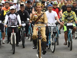 Terungkap! Ternyata Ontel yang Dipakai Jokowi Terpasang Rem