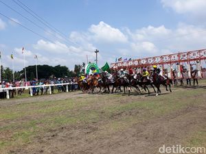 Serunya Kejuaraan Pacuan Kuda Jogja Derby 2018 di Bantul