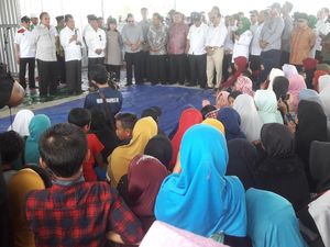 JK ke Pengungsi Palu: Bapak dan Ibu Harus Kembali Semangat Bekerja