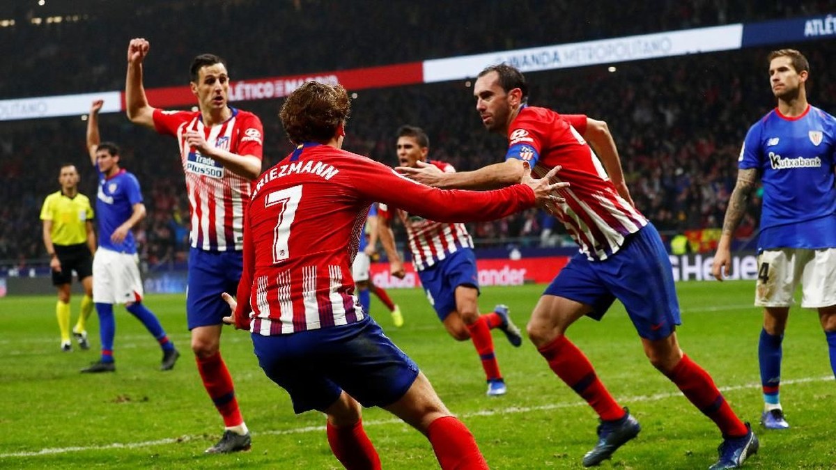 Atletico Madrid menang dramatis 3-2 atas Athletic Bilbao (Juan Medina/Reuters)