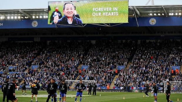 Pelangi di Leicester vs Burnley Diyakini Fan untuk Vichai