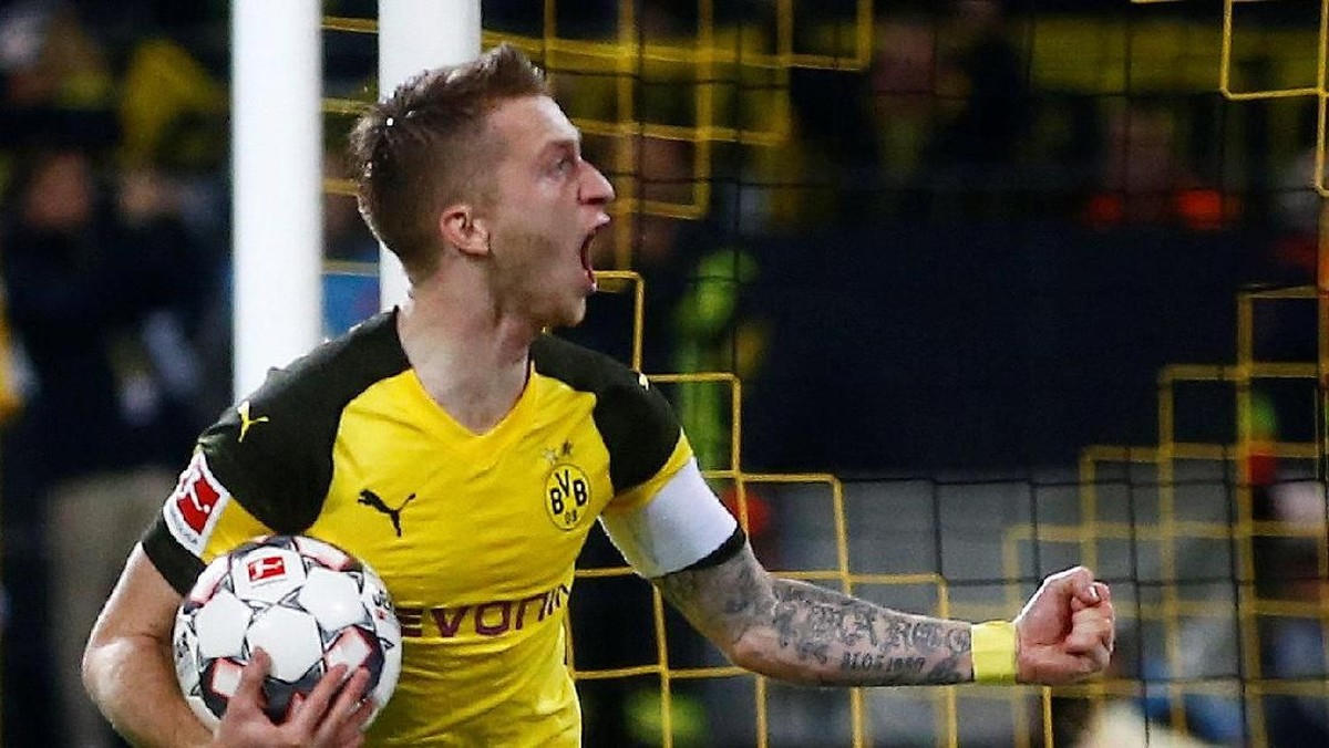 Marco Reus tengah on fire musim ini dengan delapan gol di Bundesliga (Wolfgang Rattay/Reuters)