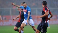 Napoli tandang ke markas Genoa di Stadio Luigi Ferraris di giornata 12 Liga Italia, Minggu (11/11/2018) dini hari WIB. Foto: Jennifer Lorenzini/Reuters