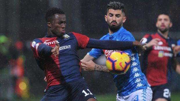 Napoli sempat tertinggal 0-1 dari Genoa. (