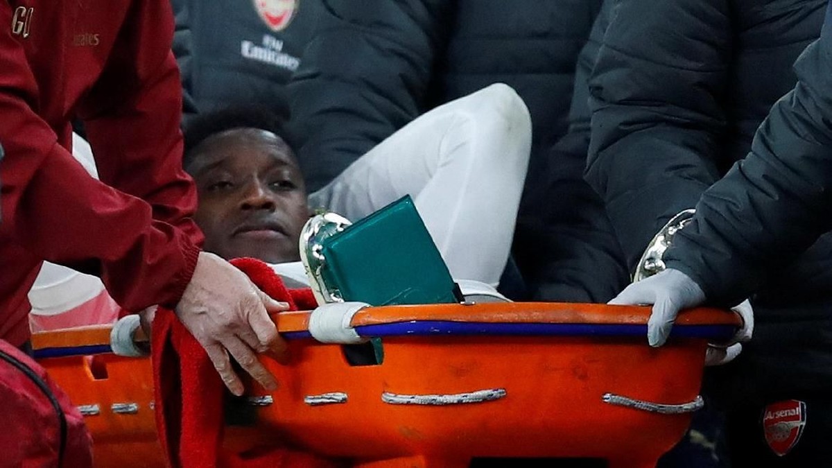 Cedera patah engkel tak membuat Danny Welbeck patah semangat (Eddie Keogh/REUTERS)