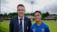 Marito Marcal dari Timor Leste bergabung dengan tim di liga Irlandia Utara, Dungannon Swifts FC.  (twitter Dungannon Swifts)