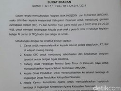 Bupati Pasuruan Keluarkan Surat Edaran Stop Main Game Saat Maghrib