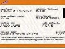 Begini Wujud Tiket Palsu yang Dipakai Korban Penipuan Rekrutmen KAI