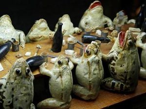 Foto: Museum Kodok yang Berbentuk Diorama Lucu