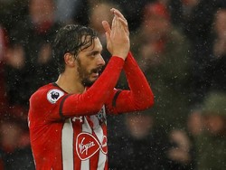 Manolo Gabbiadini mencetak satu-satunya gol Southampton saat bermain imbang 1-1 kontr Watford. (REUTERS)