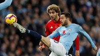 Bernardo Silva juga mempunyai peran besar atas kemenangan City. Dia mampu menyumbangkan sebanyak dua assist. (Foto: Darren Staples/Reuters)