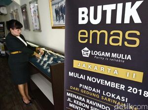 Harga Emas Antam Naik ke Rp 658.000/Gram