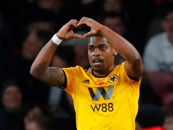 Ivan Cavaleiro membuat satu gol yang memaksa Arsenal bermain imbang 1-1 kontra Wolverhampton. (REUTERS)