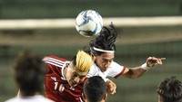 Daisuke Sayo, 24 tahun, berdarah campuran Filipina dan Jepang. Kini, dia mengisi bek kiri tim liga utama Rumania, Sepsi OSK. (Ted Aljibo/AFP)