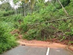 Longsor, Lintas Tengah Sumatera Putus Total