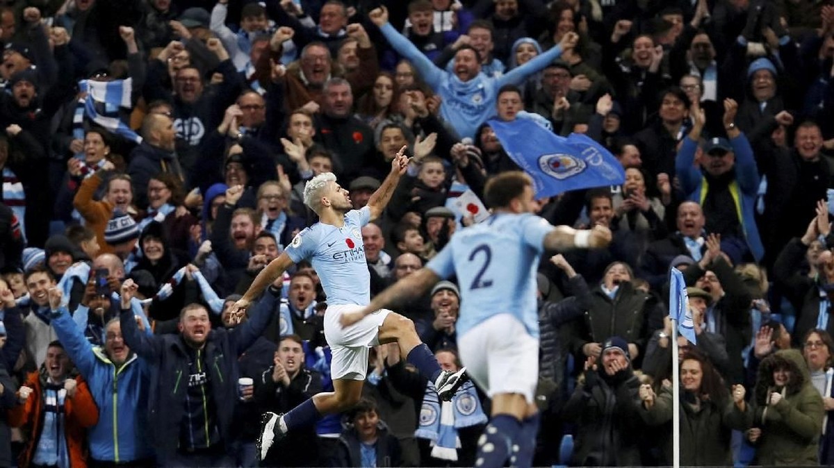 Meski menang 3-1, Manchester City sempat gentar menjamu Manchester United (Action Images via Reuters/Jason Cairnduff)